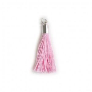 pompon embout métal : rouge DMC 815