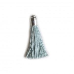 pompon embout métal : rouge DMC 815