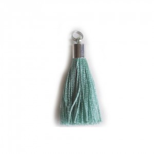 pompon embout métal : rouge DMC 815
