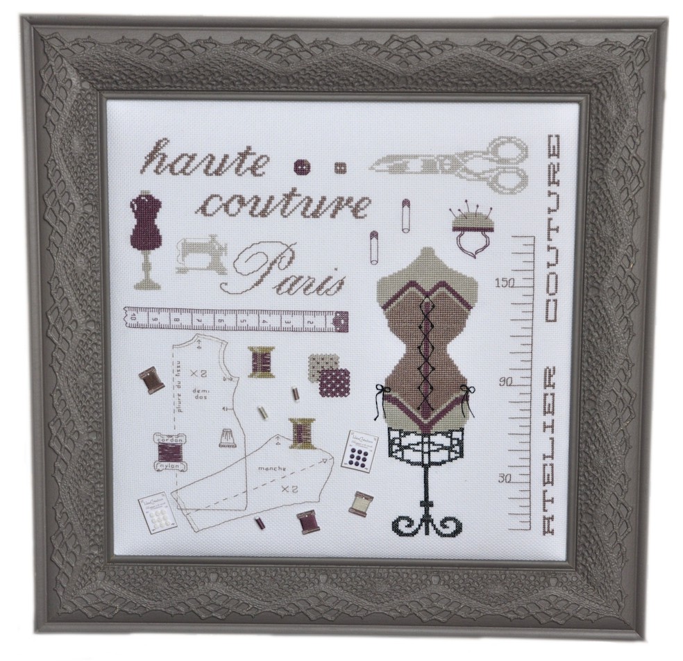 Kit complet : Atelier Haute Couture : broderie point de croix - IdéeCréation