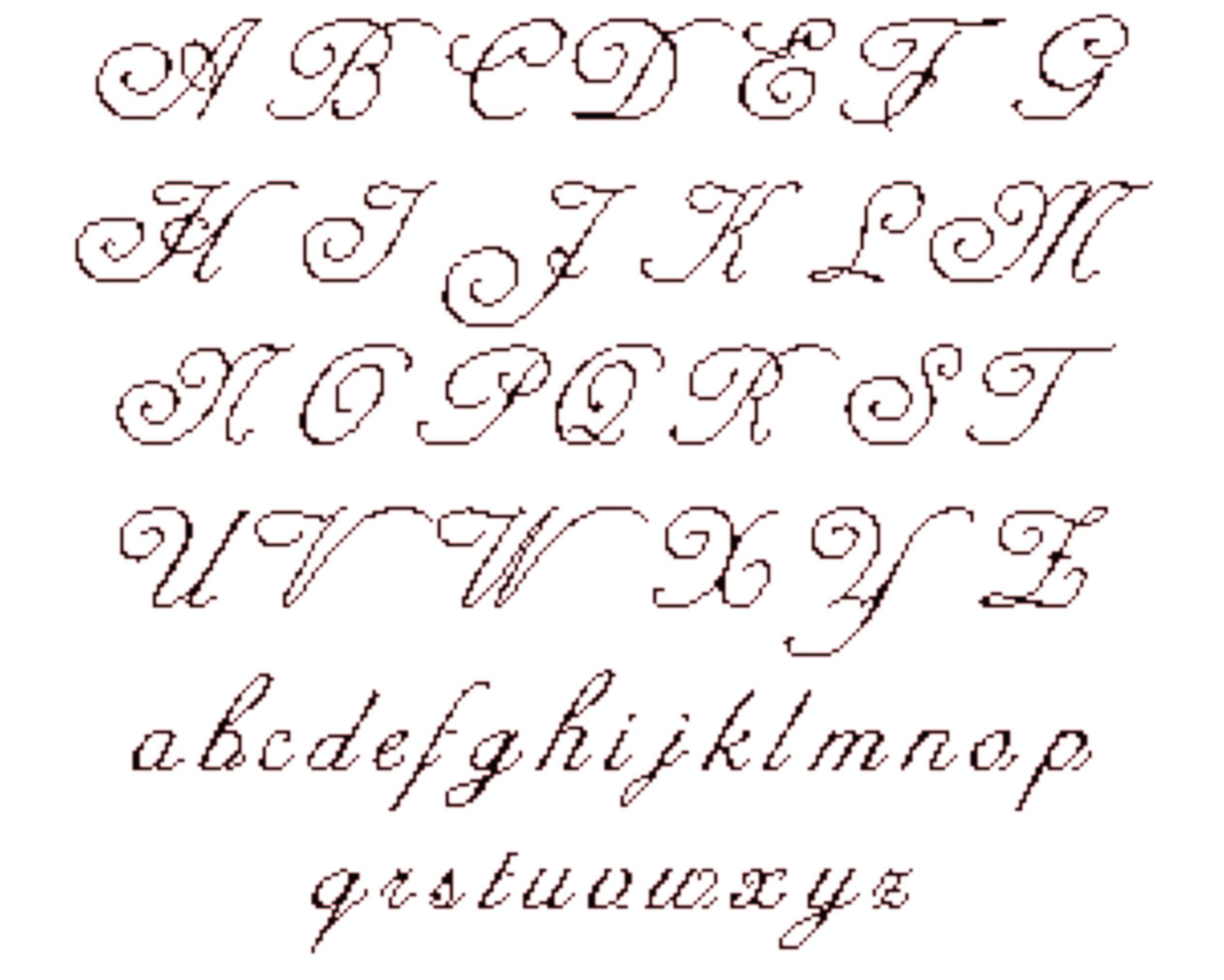 Fiche Broderie Alphabet 