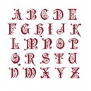 Fiche Broderie Alphabet "Preciosa" en PDF à télécharger et à broder au point de croix