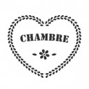 Pochoir "Coeur Chambre"