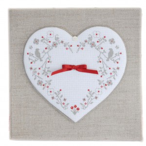 Coeur de Coton (grille seule) broderie au point de croix 