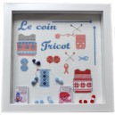Le Coin Tricot (grille seule) broderie au point de croix 