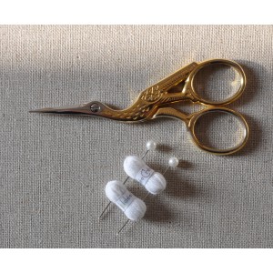 2 Pelotes de laine miniature + 2 aiguilles assorties, lot blanc