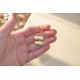 2 Pelotes de laine + 2 aiguilles assorties, lot jaune