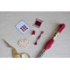 Ensemble Rouge de 5 miniatures de mercerie