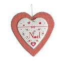 Coeur de Noel, cartonnage avec impression broderie