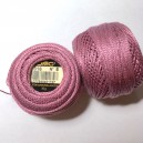 Fils DMC Coton perlé Art. 116 broderie Hardanger grosseur 8, rose 316