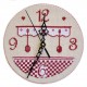 Horloge de Cuisine (grille seule avec explications cartonnage) broderie au point de croix