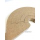 Arc en Ciel en bois brut à décorer, forme en bois (MDF) brut à décorer pour une déco de chambre