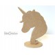 Licorne en bois brut à décorer, forme en bois (MDF) brut à décorer pour une déco de chambre de princesse