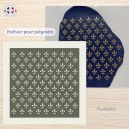 Pochoir "Fleur de Lys" polymère