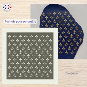 Pochoir "Fleur de Lys" polymère