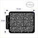 Pochoir feuille de texture pour argile polymere motif leopard en PVC