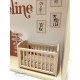 Cadre prénom bebe, vitrine miniature naissance, modèle Safari Terracotta