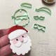 emporte pièce père Noël pour argile polymère, Christmas Clay cutter, Coupeur d'argile