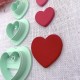Ensemble de 3 emporte-pièces COEUR pour argile polymère, Clay cutter, Coupeur d'argile