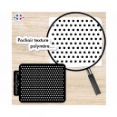 Pochoir feuille de texture pour argile polymere motif Pois, en PVC