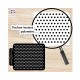 Pochoir feuille de texture pour argile polymere motif Pois, en PVC
