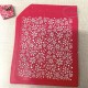 Pochoir de texture pour pâte polymère motif NOEL, feuille de texture pour argile polymère en PVC souple et résistant