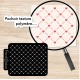 Pochoir de texture pour pâte polymère motif "mini coeurs", feuille de texture pour argile polymère en PVC souple et résistant