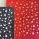 Pochoir feuille de texture pour argile polymere motif Etoiles, en PVC