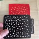 Pochoir feuille de texture pour argile polymere motif Etoiles, en PVC