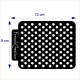 Pochoir, feuille de texture pour pâte polymère motif Petites fleurs, en PVC souple et résistant