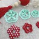Lot de 3 Emporte-pièces Fleur 5 pétales, Marguerite, pour argile polymère,  Clay cutter, Coupeur d'argile polymere