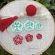 Lot de 3 Emporte-pièces Fleur 5 pétales, Marguerite, pour argile polymère,  Clay cutter, Coupeur d'argile polymere