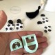Emporte-pièce demi-ovale pour boucles d'oreilles en argile polymère,  Clay cutter, Coupeur d'argile