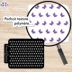 Pochoir de texture pour pâte polymère motif "Papillons", feuille de texture pour argile polymère en PVC souple et résistant