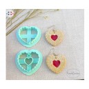 emporte pièce Coeur biscuit fraise pour argile polymère,  Clay cutter, Coupeur d'argile