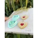 emporte pièce Coeur biscuit fraise pour argile polymère,  Clay cutter, Coupeur d'argile