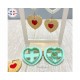 emporte pièce Coeur biscuit fraise pour argile polymère,  Clay cutter, Coupeur d'argile
