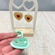 emporte pièce Coeur biscuit fraise pour argile polymère,  Clay cutter, Coupeur d'argile