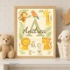 Cadre naissance safari personnalisé – déco chambre bébé
