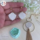 Emporte-pièce coquillage pour bijoux en argile polymère – Boucles d'oreilles ou Pendentif