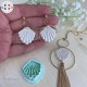 Emporte-pièce coquillage pour bijoux en argile polymère – Boucles d'oreilles ou Pendentif