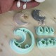 Emporte-pièces lune, gouttes et étoiles – Pour boucles d’oreilles en argile polymère – ensemble de 3