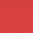 100% coton : Coupon Rouge Pois Blancs