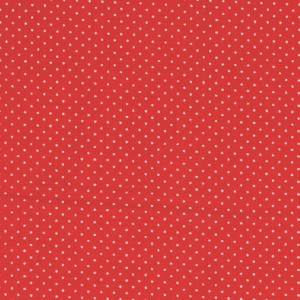 100% coton : Coupon Rouge Pois Blancs