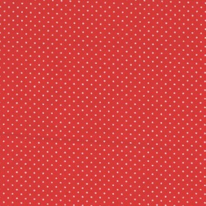 100% coton : Coupon Rouge Pois Blancs