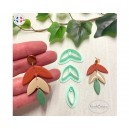Emporte-pièce pour pâte polymère – Boucles d’oreilles Automnia - Outil pour argile polymère, 3D imprimé en France