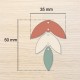 Emporte-pièce pour pâte polymère – Boucles d’oreilles Automnia - Outil pour argile polymère, 3D imprimé en France