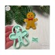 Emporte-pièce bonhomme biscuit pain d'épice de Noël, Création artisanale pour argile polymère, Christmas Clay cutter