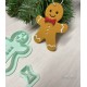 Emporte-pièce bonhomme biscuit pain d'épice de Noël, Création artisanale pour argile polymère, Christmas Clay cutter