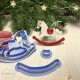 Emporte-pièce cheval à bascule – Création de décorations de Noël en argile polymère - Christmas Clay cutter